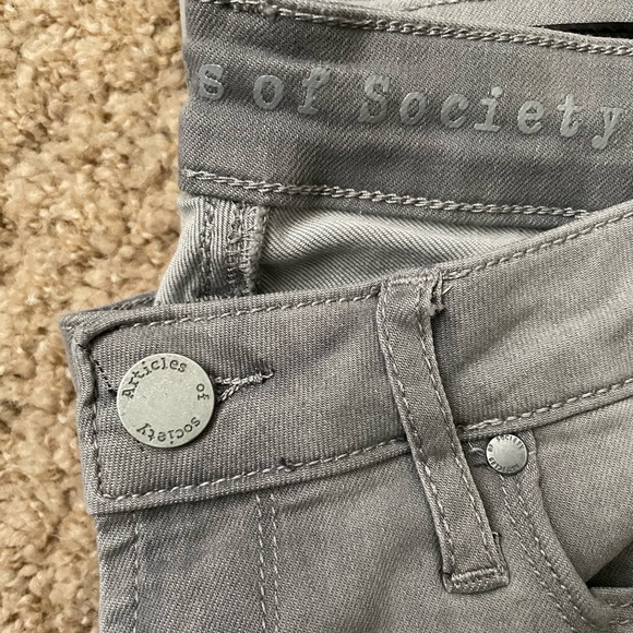 Articles of Society Grey Skinny Super Soft Jeans - Picture 4 of 6